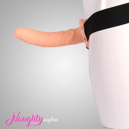 Size Extension Hollow Strap On Dildo For Men - Skin