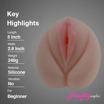Vagina Shape Open Masturbator Super Soft